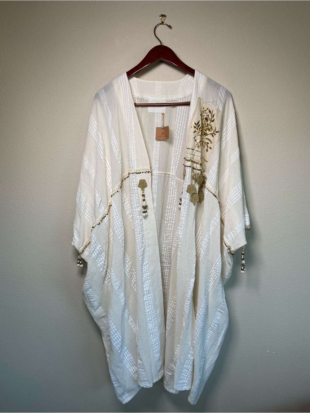 Moja Majka Antique Patch Kaftan NWT
